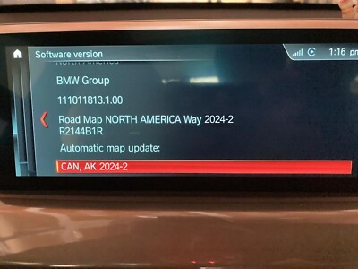 Genuine BMW North America WAY 2024-2 MAP Navigation update + FSC File Update