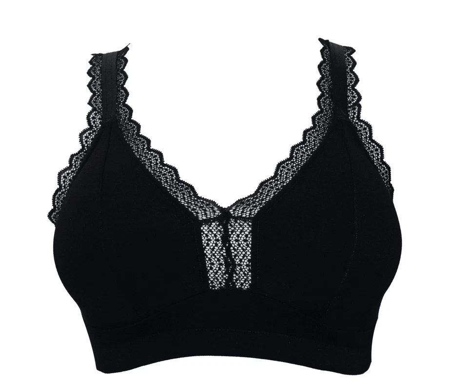 Parfait DALIS Modal Bralette Wirefree Bra P5461 Black Navy or Bare D-G 30-40 - Image 2 of 4