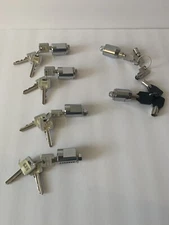 (6) Cylinder Barrel Locks Storage Units Shurgard Chateau - Includes 3 Keys each