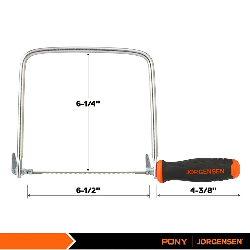 JORGENSEN Pro Coping Saw Coping Frame with Extra 6.5 inch Replacement Blade Set - Image 3 of 4
