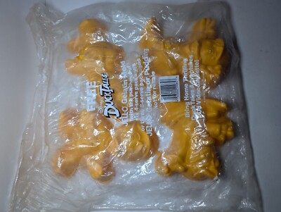 VTG Disney Duck Tales Jello Mold 1989 Yellow Set of 4 Promotional Gelatin NIB