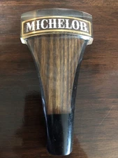 MICHELOB Acrylic Lucite Wood Grain Beer Tap Handle Pull