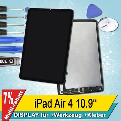 Display für Apple iPad Air 4 10.9'' Bildschirm Lcd Schwarz+