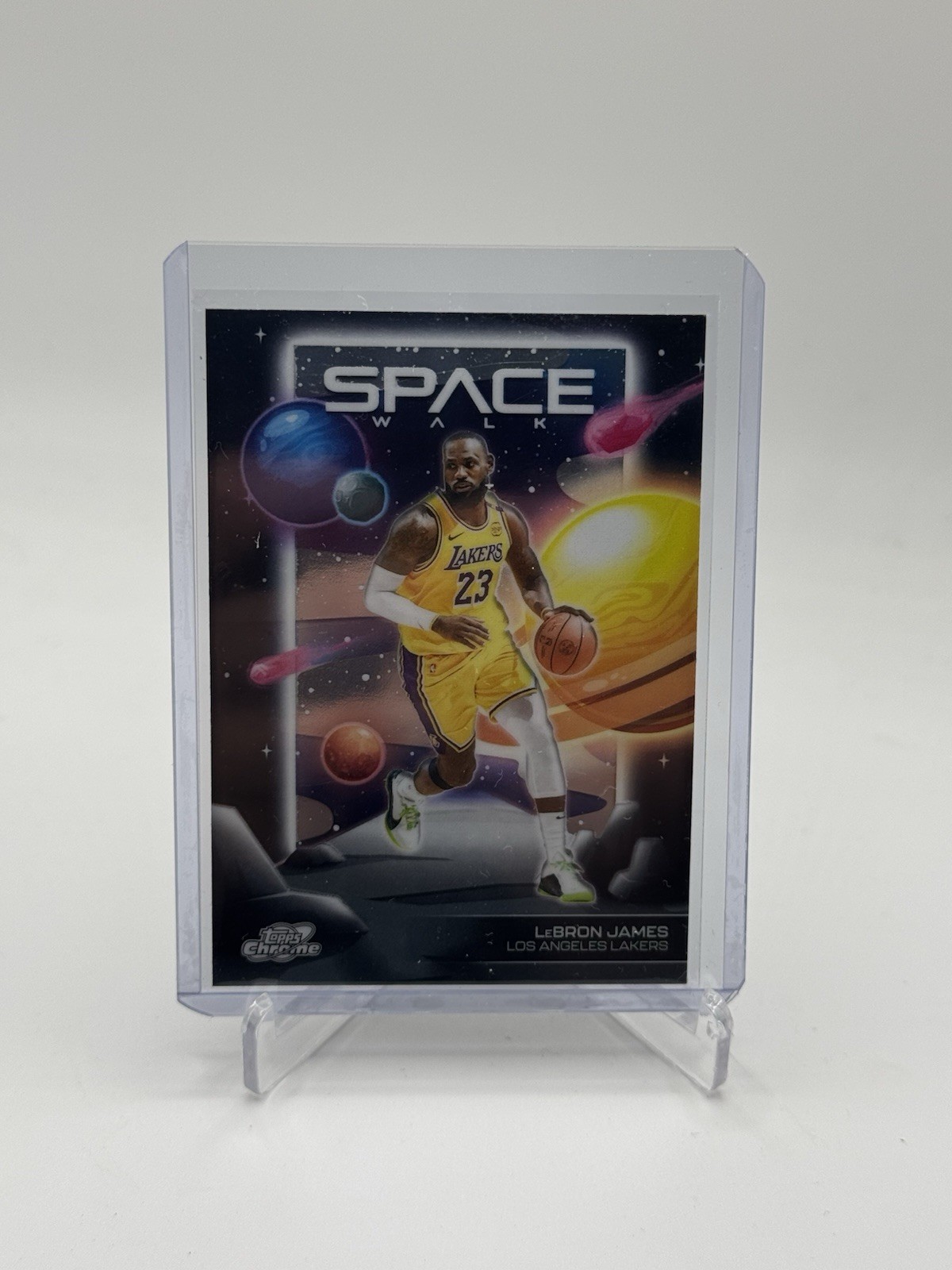 2025-26 Topps Cosmic Chrome LeBron James Space Walk #SW-1 LA Lakers