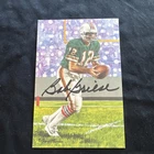 BOB GRIESE Signed Goal Line Art Card Dolphins HOF