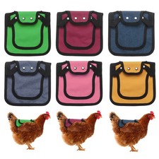 6-Pack Chicken Saddle with Adjustable Strap for Hens Mixing 6 Styles A
