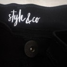 Style&co Women's Black Slim Leg Jeans Size 16 Stretch 5-Pocket Mid Rise — photo 4