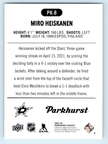 2021-22 Parkhurst Hockey ROOKIE & PROMINENT PROSPECT Inserts - Buy 3, Get 2 Free - Picture 83 of 107