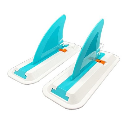2 PCS Surfing Fins Inflatable Paddle Board 4inch Center Fin Base Dock Blue