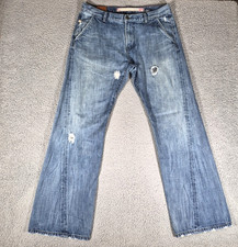 Triple Five Soul Jeans Men's 36 Fits 34x33 Blue Wide Leg Skater Baggy Y2k Vtg
