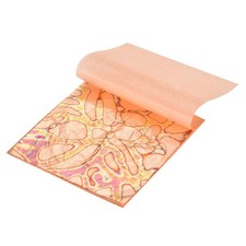 25 Pcs Gold Leaf Sheet with Pattern 5.5"x5.5" for Craft,Copper Coral