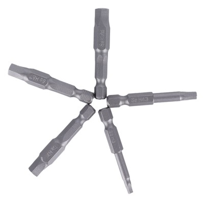 5 Pcs Magnetic Pentagonal Bits Magnetic Wrench Drill Bit Set Durable Head