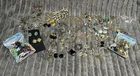 Huge Vintage Costume Jewelry Lot Marked Signed Mixed Earrings Necklaces Craft