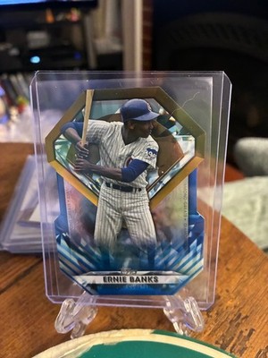 2022 Topps #DGDC-8 Ernie Banks Diamond Greats Die Cuts Blue