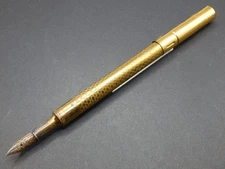 Eagle Pencil Company Gold Plated Fountain Pen - Coin Filler?
