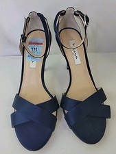 NWT NINA SHOES Shoe Size 9 Navy SATIN STILETTO Shoes