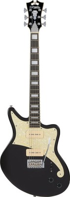 D'Angelico Premier Bedford Electric Guitar - Black Flake