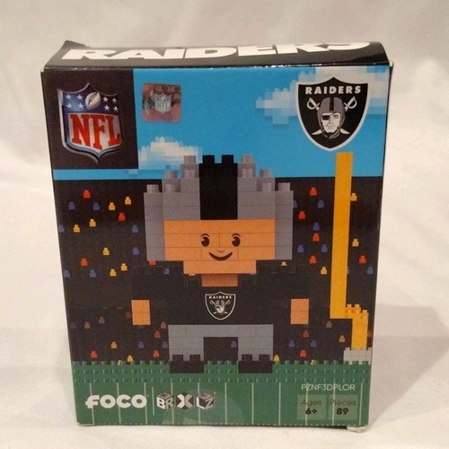 Rompecabezas FOCO NFL Team Player en forma BRXLZ 3-D Las Vegas Raiders - Imagen 2 de 6