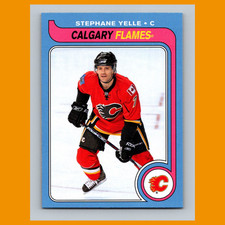 Stephane Yelle #314 2008-09 O-Pee-Chee 1979-80 Retro Calgary Flames Hockey Card