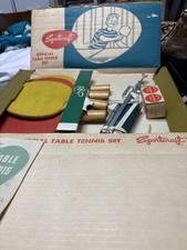 vintage table tennis set Sportscraft Original Box