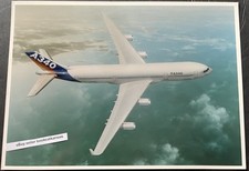 Vintage A340 AIRBUS JET Aviation Airplane Manufacturer Archive 7x9.75” Photo
