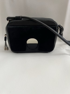 Zara Crossbody Black Small Bag Mirror Front Closure Velvet Quiet Going Out
