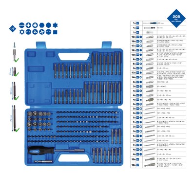 Brilliant Tools Bit-Satz, 208-teilig - BT053208
