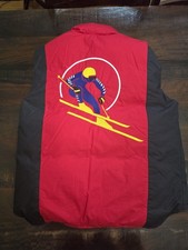 Vintage Polo Ralph Lauren Red Circle Ski Cookie Vest Boys XL Adult Small 80s