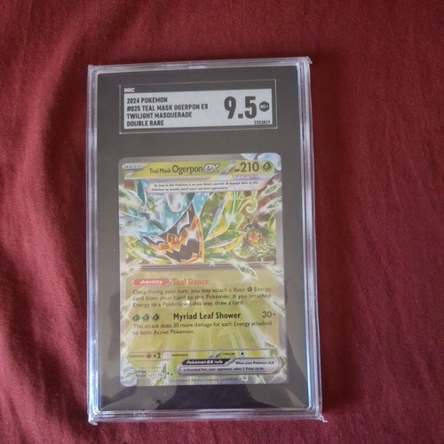 Teal Mask Ogerpon ex graded SGC 9.5 for sale on eBay
