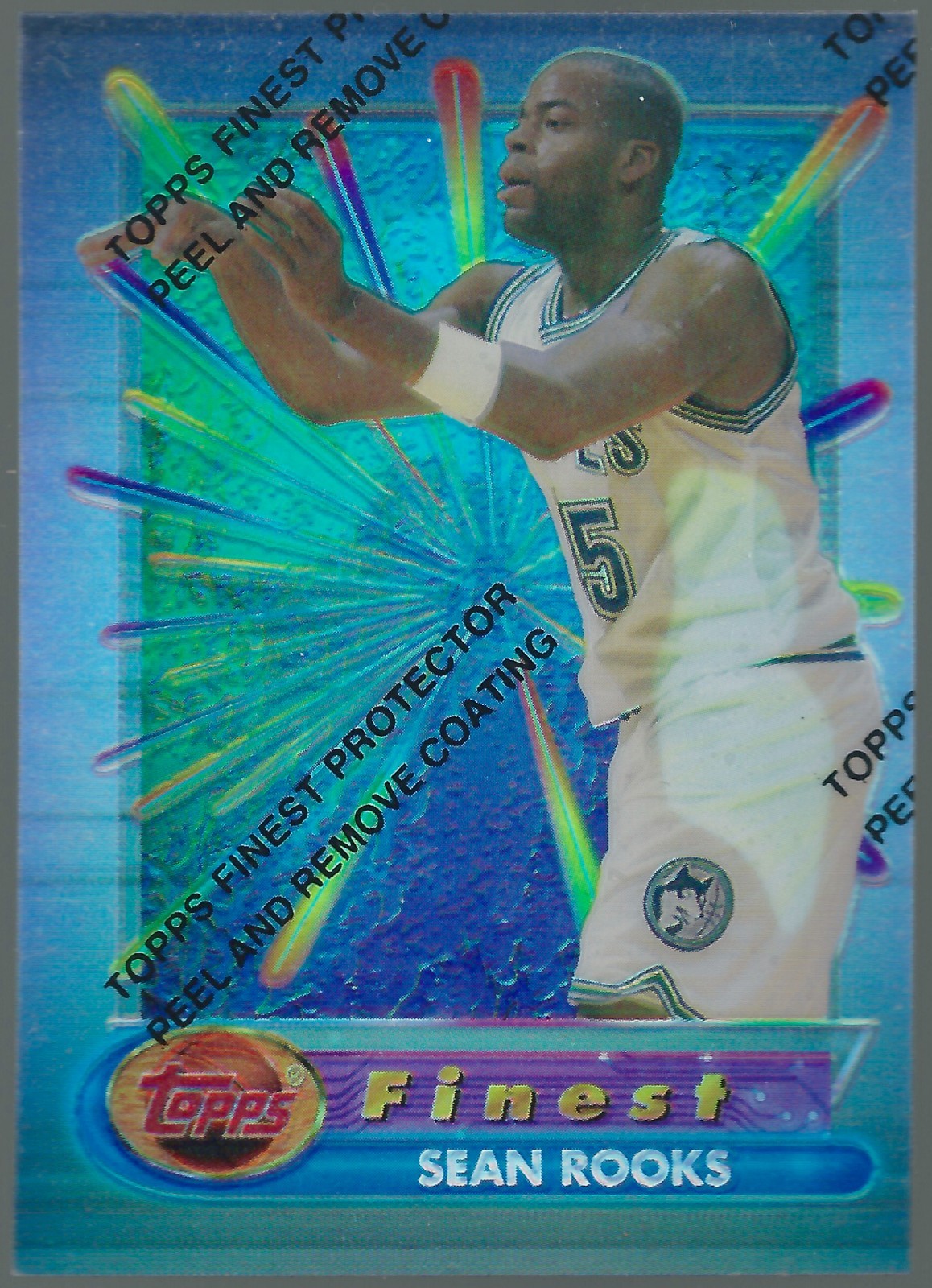 1994-95 Topps Finest Refractor Sean Rooks Parallel Card #237 w/ Coating