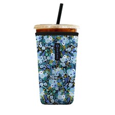 Iced Coffee Sleeve Neoprene Reusable Cup Sleeves for Drinks, Insulated D