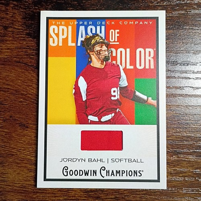 #ad 2025 Upper Deck Goodwin Jordyn Bahl Splash of Color Relic $7.99