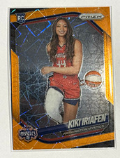 Panini 2025 WNBA Prizm Kiki Iriafen Orange Velocity RC Washington Mystics #149