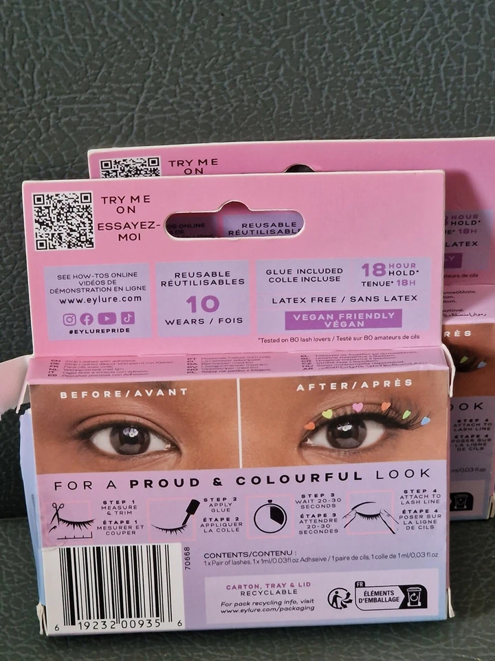 2 X Eylure London False Lashes - Faux Mink - Queen of Hearts - Image 4 of 4