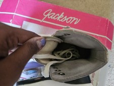Jackson Nystique White Figure Skates, Women's US 6.5-7