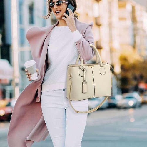 Borsa a mano donna donna tracolla borsa tote borsetta pelle messenger bag borsa nuova - Foto 3 di 15