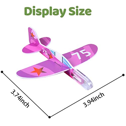 Manmel 50 Pcs Foam Gliders Planes Toys for Kids, Paper Airplane, Party Favors - Picture 4 of 7