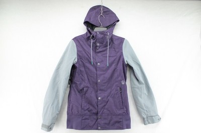 Volcom Stave Snowboard Jacket Womens XS Purple Grey Winter Ski Warm Comfortable