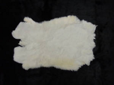 WHITE RABBIT SKIN Fur Pelt Hide Craft Real Genuine Bunny Taxidermy Soft Animal