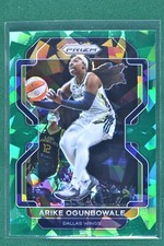 ARIKE OGUNBOWALE 2022 Panini Prizm WNBA GREEN ICE Dallas Wings #139