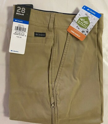 NEW Columbia Men's Royce Peak Ii Short, Water-Stain Resistant, Crouton, 28W x10L