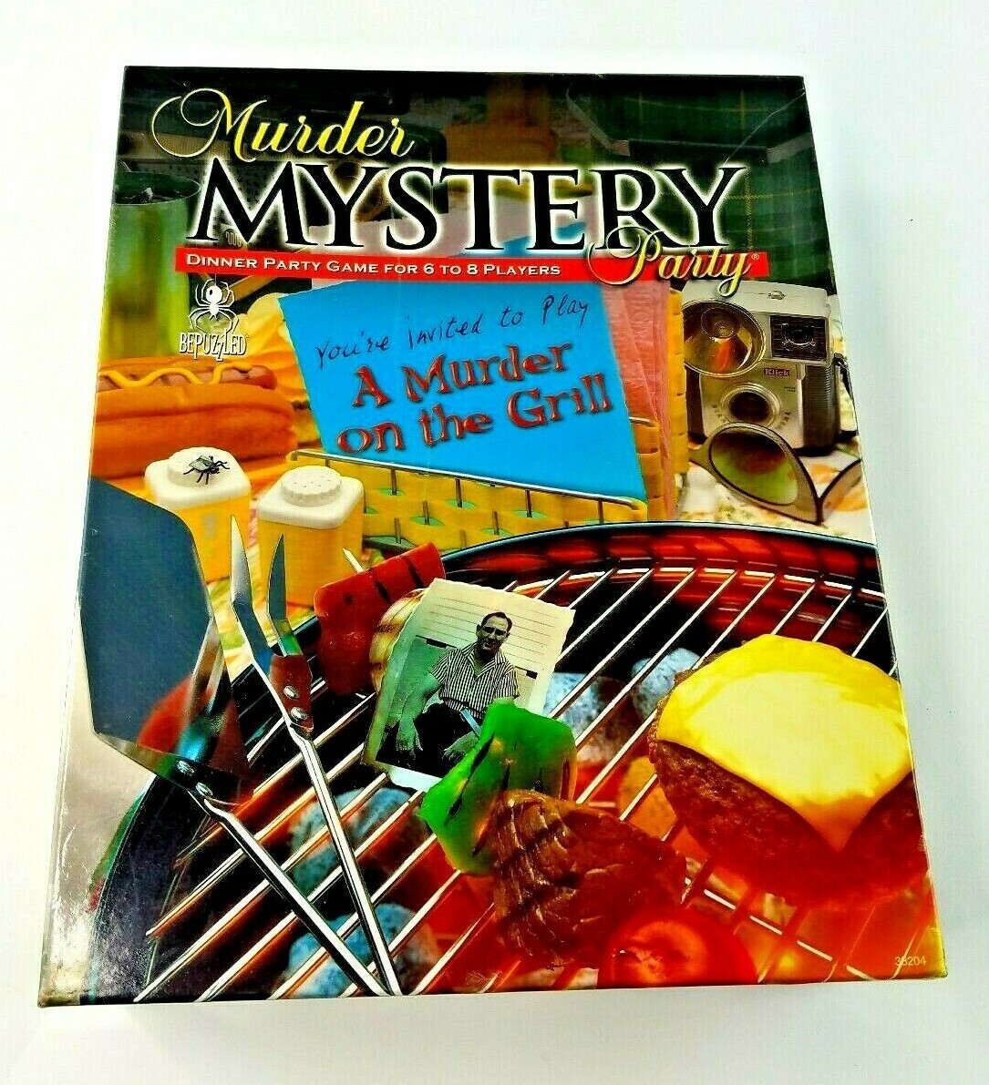 A MURDER ON THE GRILL 1950s Mystery Dinner Party Board Game 6-8 Players NEW  | eBay