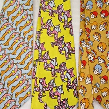 Vintage PETER MAX Neck Ties 1960s Psychedelic Pop Art designs Lot of 3 Original