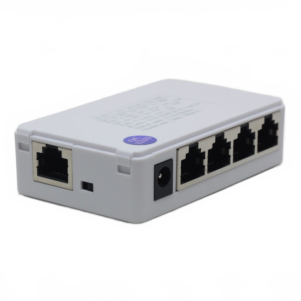 PoE++ 90watt 5 Port Gigabit PoE Passthrough Switch PoE Extender ...