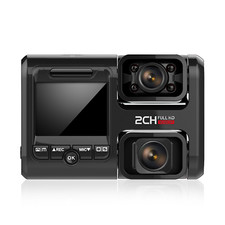 HD Dual Dash Cam for Front  Inside Car,Built-In WiFi Infrared Night Vision WDR