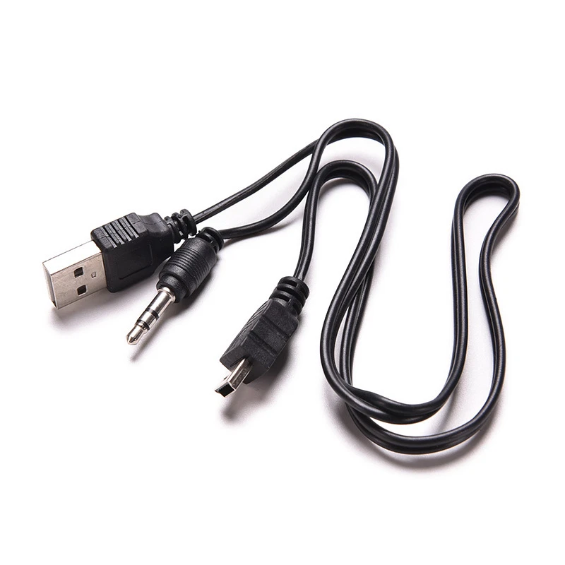 3.5mm USB to Mini USB Standard Audio Jack Connection Cable for