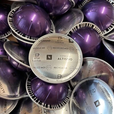 Nespresso Capsules Vertuo, Altissio, Medium Roast Espresso Pods 50 Ct BULK/LOOSE