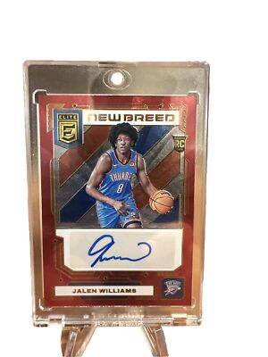 Jalen Williams Rookie Elite New Breed Auto Red ⁄49 | eBay