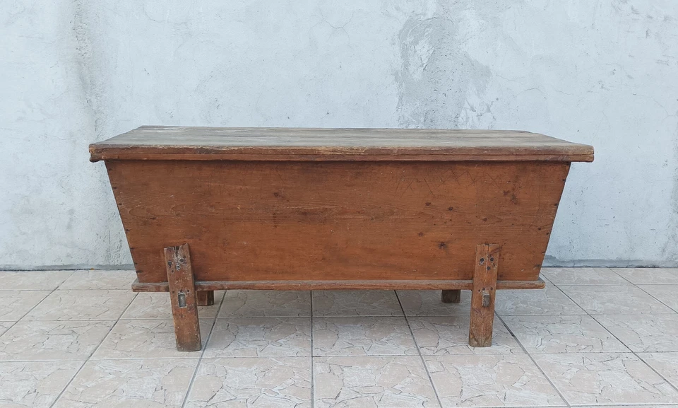 Ancien pétrin en pin - Photo 2/4