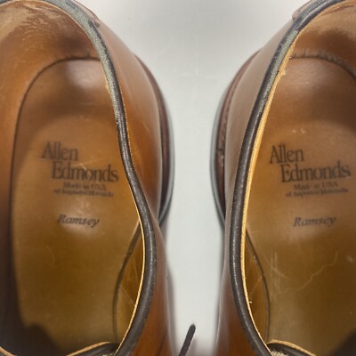 Allen Edmonds Ramsey Two Tone Tan & Linen Spectator Brown Oxford